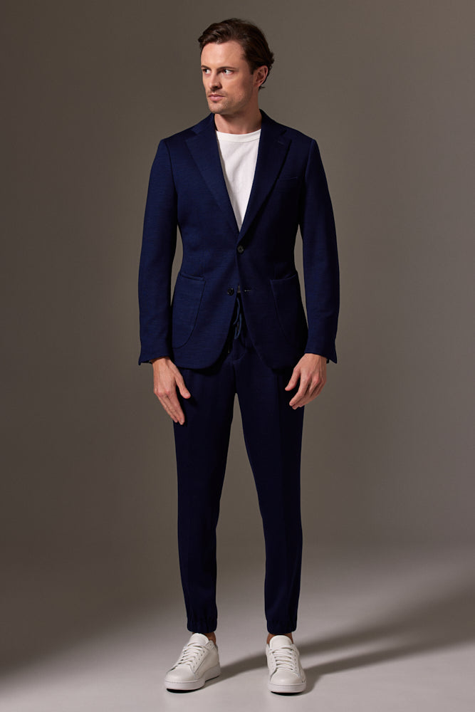 New Suitsupply Havana Navy Blue Dondi Jersey Casual Ames Pleat Suit - –  SUITREVIEW